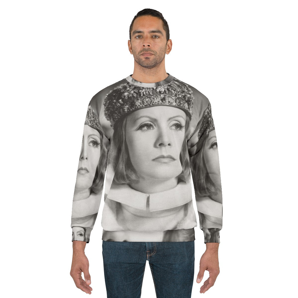 Greta Garbo Vintage Sweatshirt - Classic Hollywood Cinema Star - men