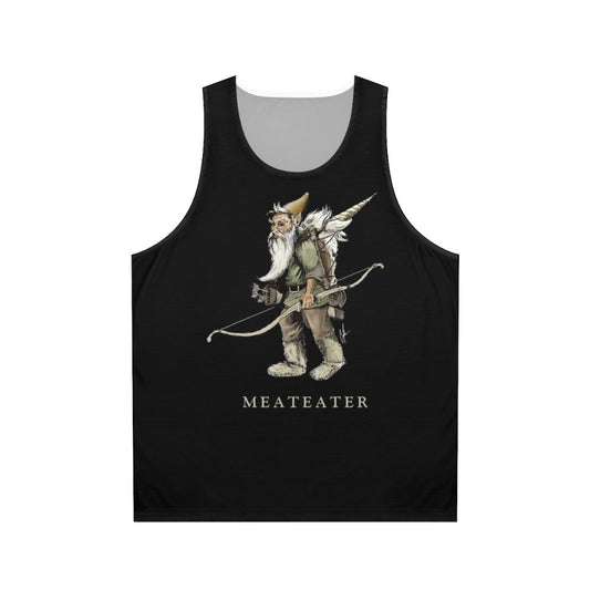 Meat Eater Gnome Packing Out a Unicorn Unisex Tank Top