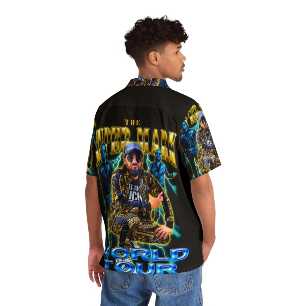 Supermark World Tour Hawaiian Shirt with Tropical Print - People Back