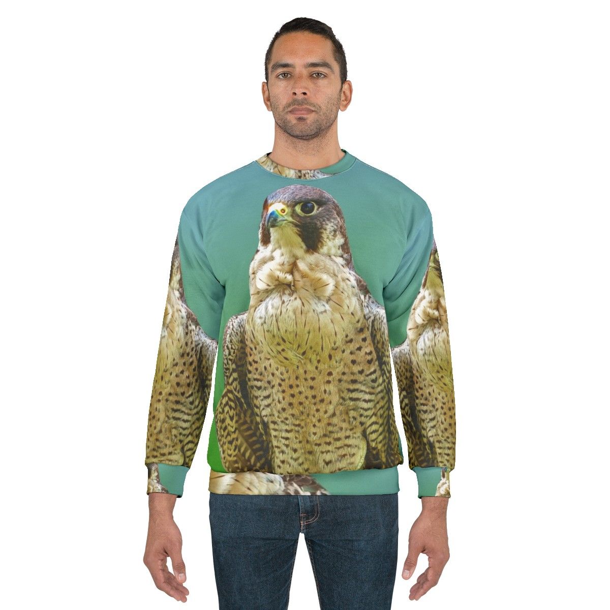 Majestic Peregrine Falcon Sweatshirt - men