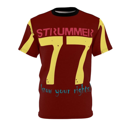 T-shirt featuring artwork inspired by Joe Strummer and The Clash