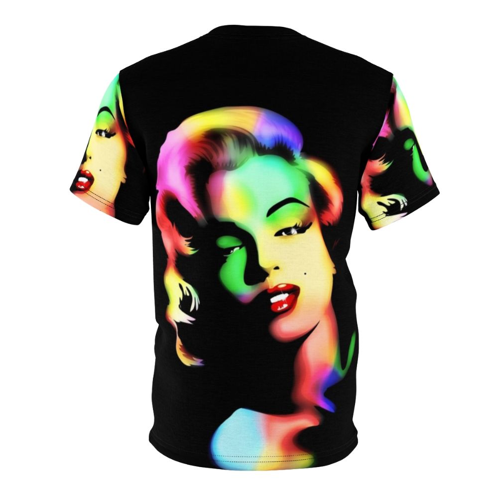 Marilyn Monroe inspired pop art t-shirt with rainbow colors - Back