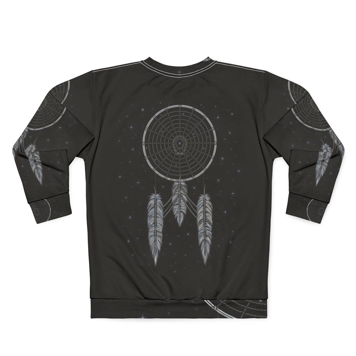 Star Trek inspired sweatshirt with dreamcatcher and space design - Back