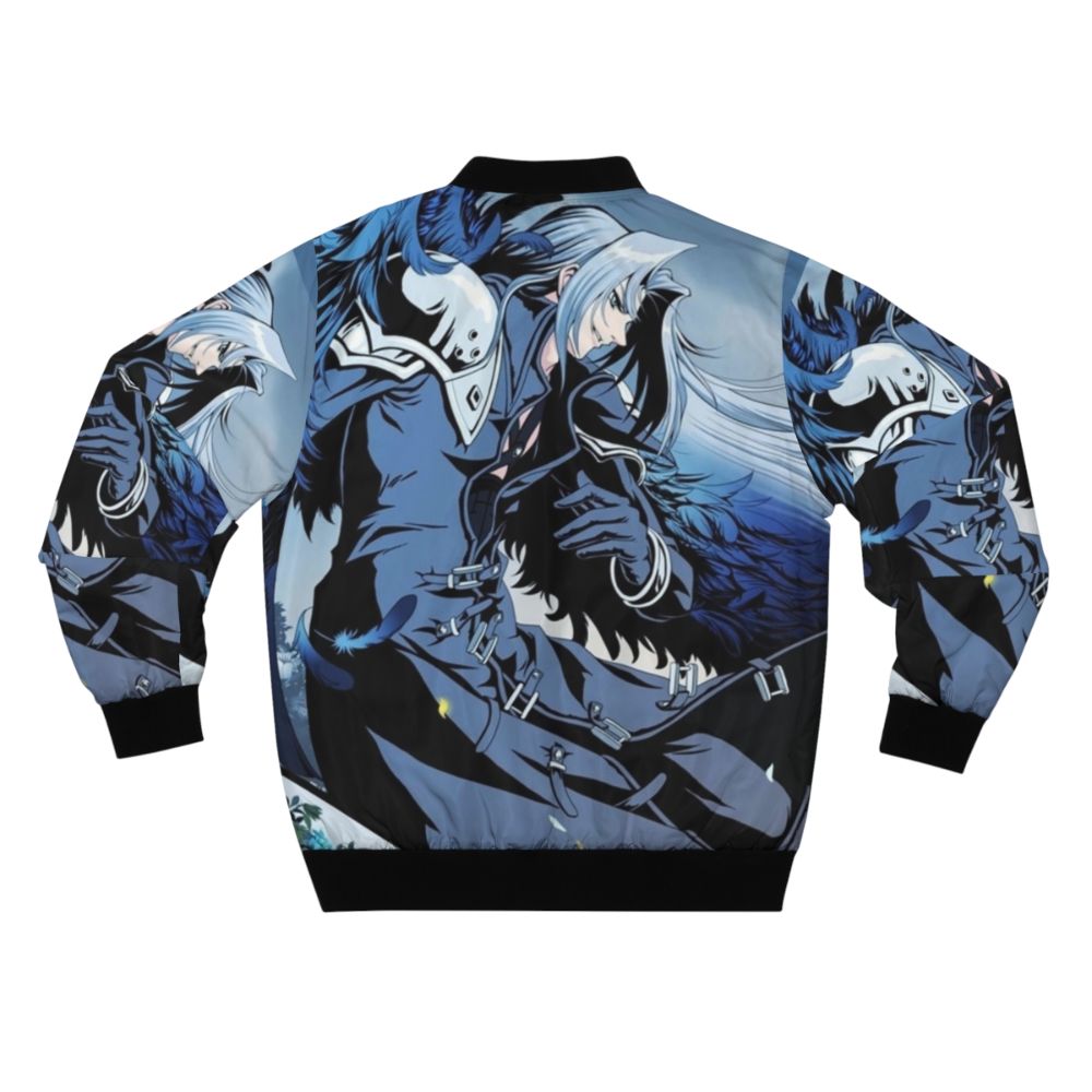 Sephiroth inspired bomber jacket with dark, evil design - Back