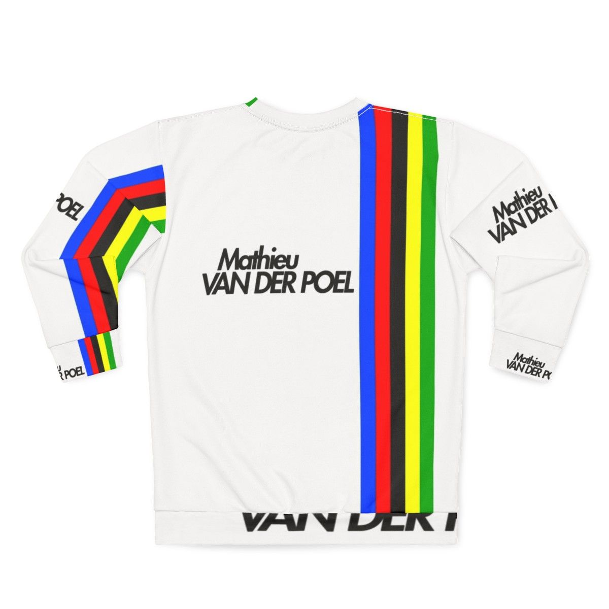 Mathieu Van Der Poel Cycling World Champs Sweatshirt - Back