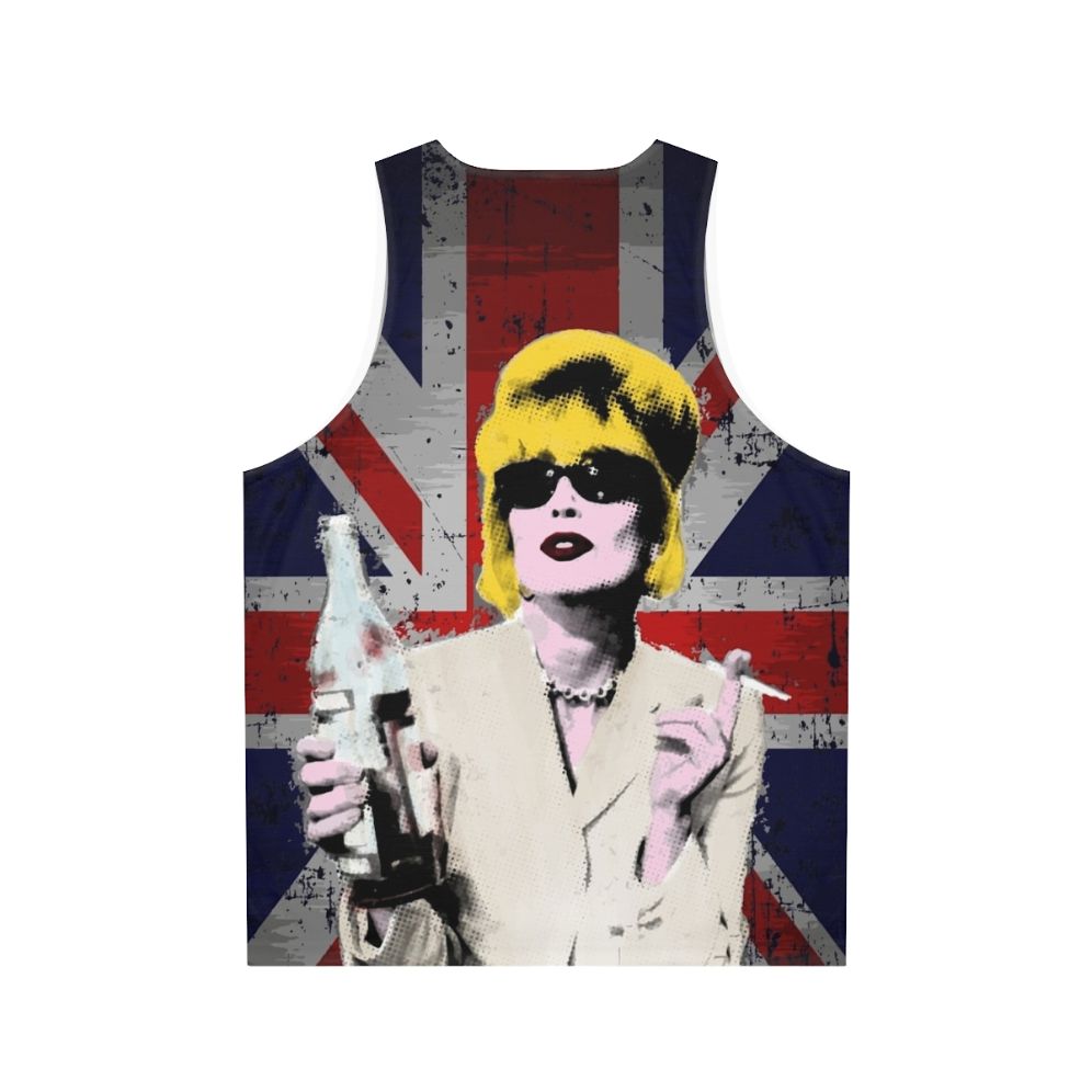 Fabulous unisex tank top with pop art inspired retro British design - Back