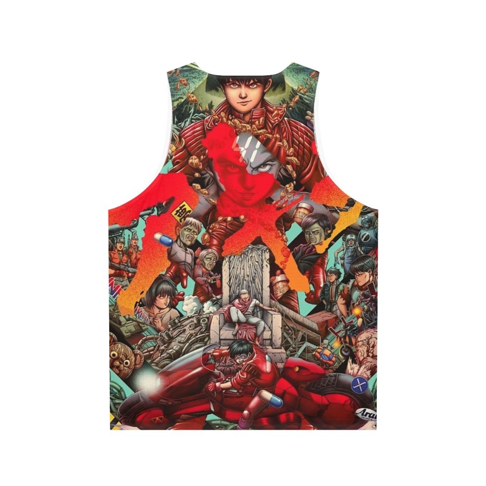 Akira cyberpunk anime unisex tank top - Back