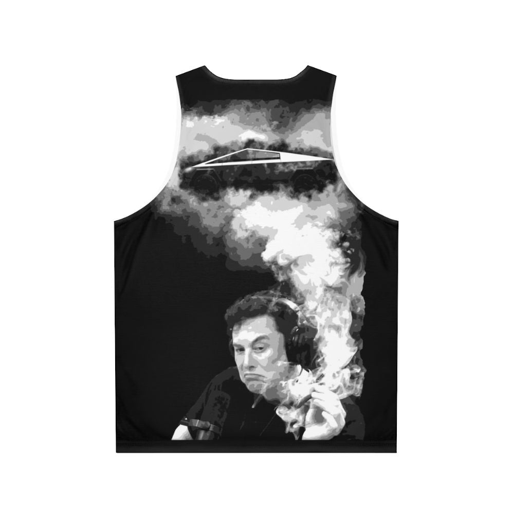 Elon Musk Cybertruck Unisex Tank Top - Back