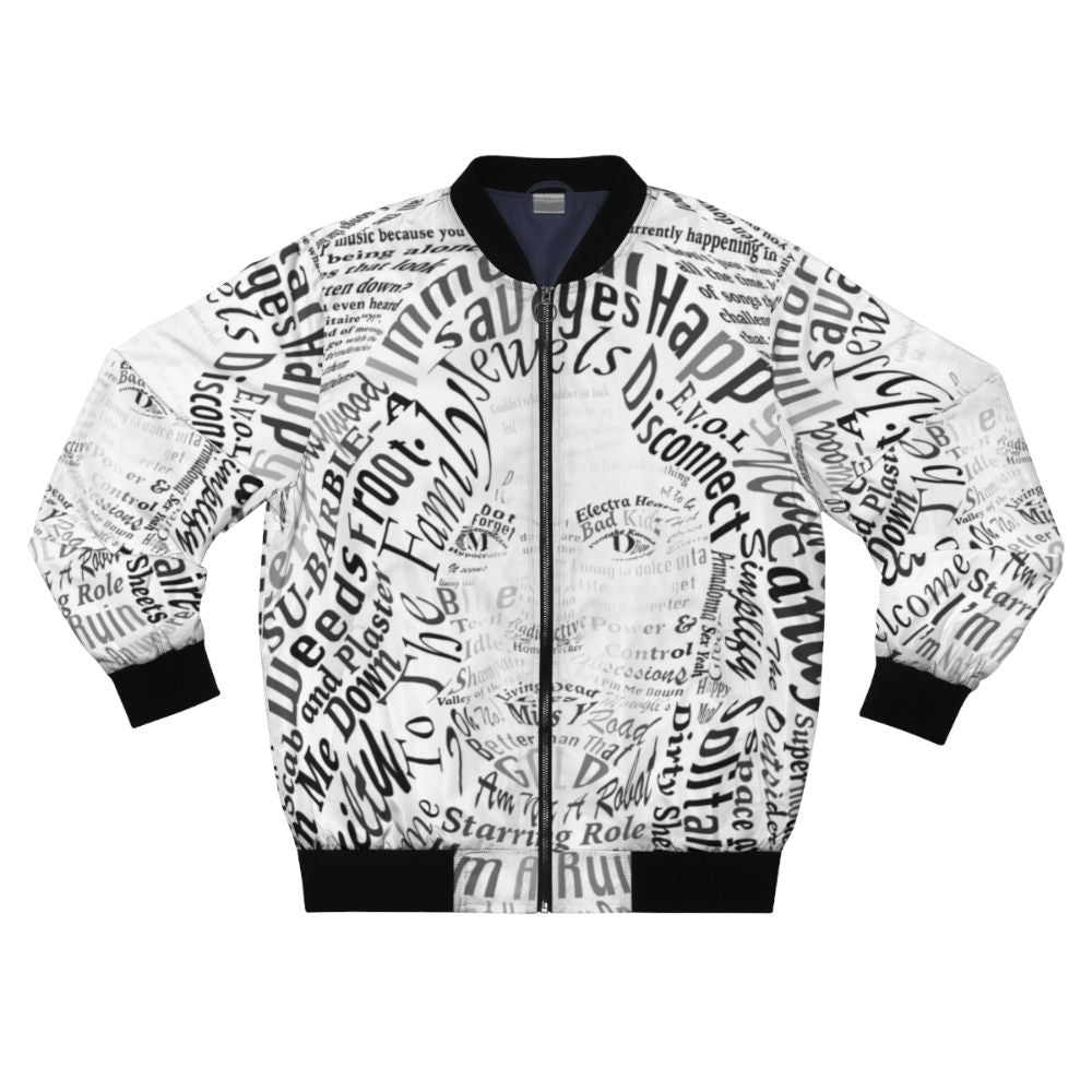 Marina and the Diamonds Froot-inspired bomber jacket featuring design elements from the artist's music