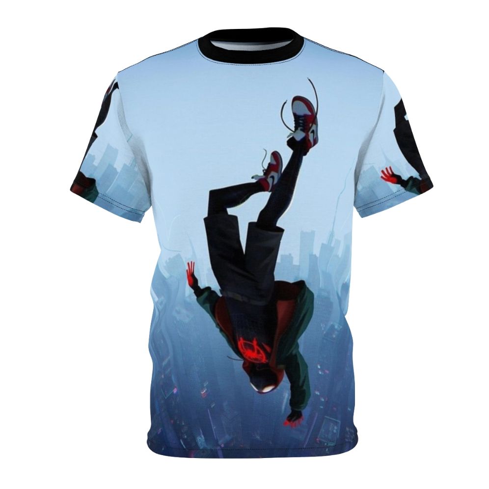 Unique Miles Morales spider-man themed t-shirt design