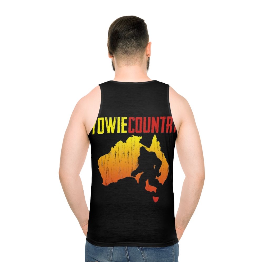 Yowie Country Unisex Bigfoot Tank Top - men back