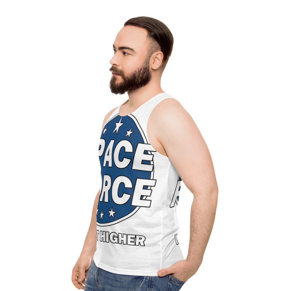 Space Force We Get Higher Unisex Tank Top - men side