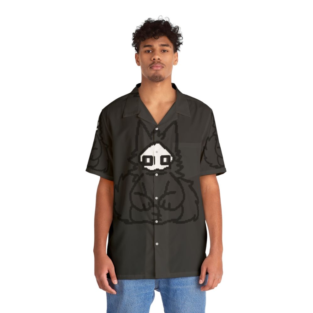 Changed Puro Hawaiian Shirt with Gaming Motifs - People Front