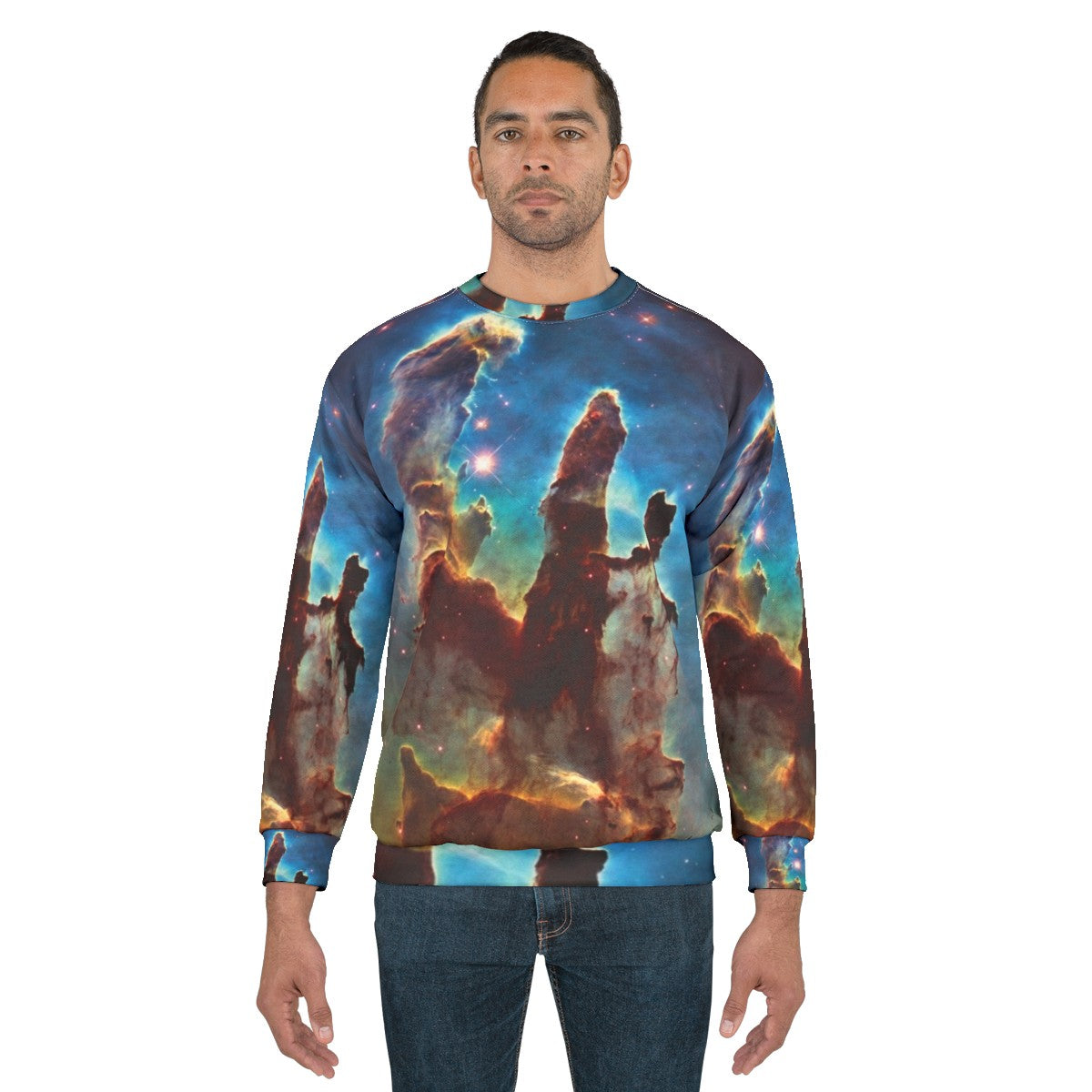 Nebula Sweatshirt featuring the Pillars of Creation - men