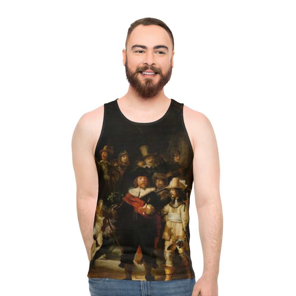 Rembrandt's The Night Watch Nachtwacht Unisex Tank Top - men