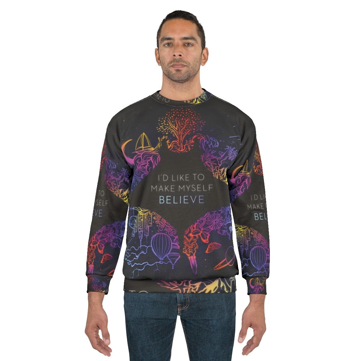 "I'd Like To Make Myself Believe" Ocean Eyes Sweatshirt - men