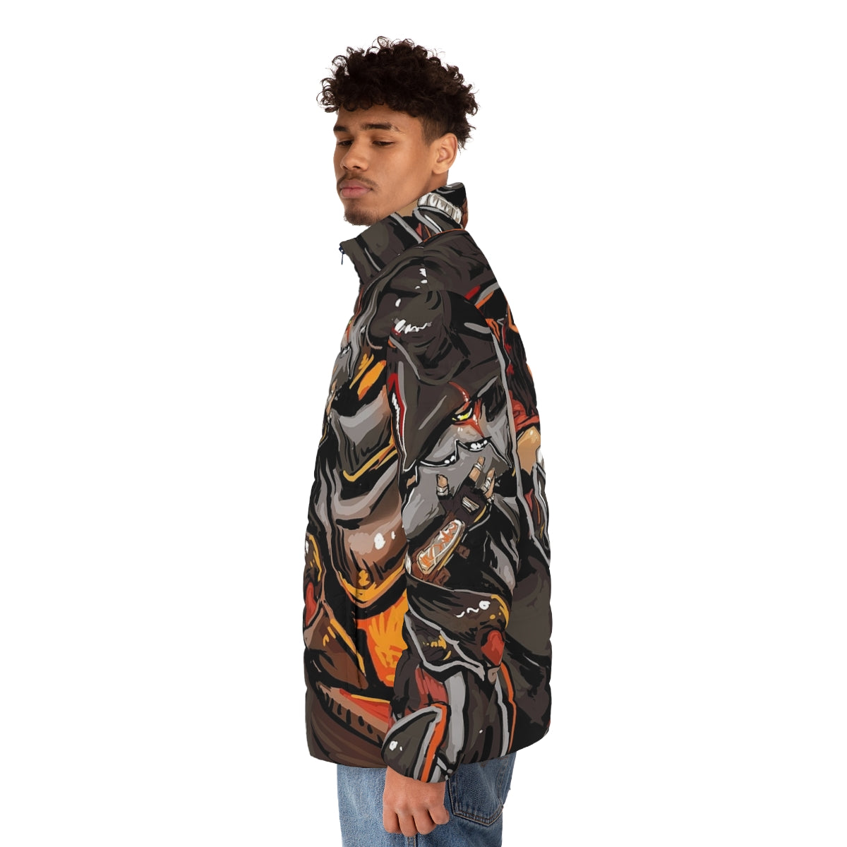 Shayne and Aurox puffer jacket - winter outerwear inspired by video game characters - men side left