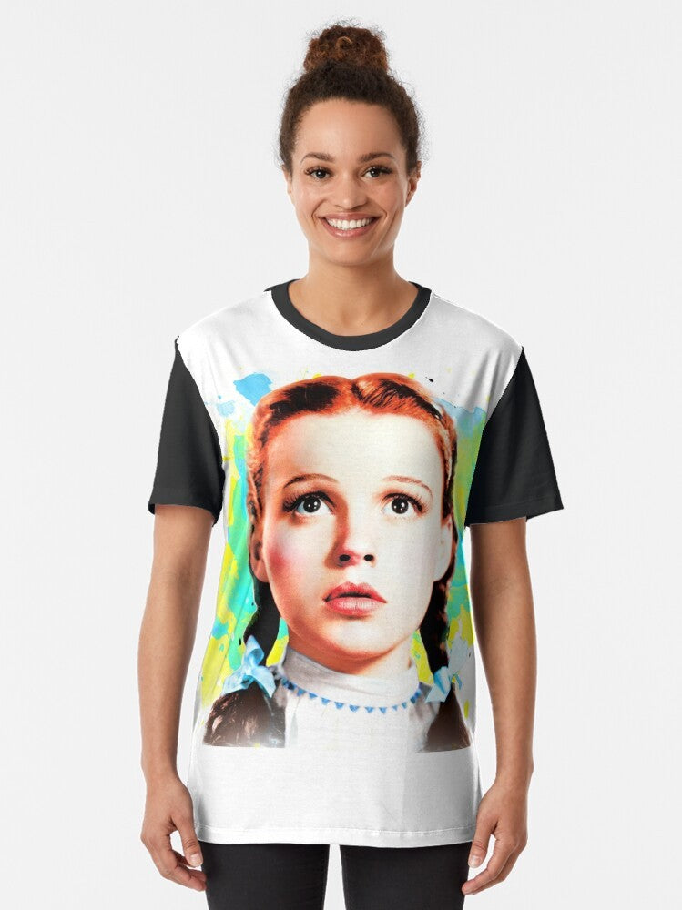 Vintage-style graphic t-shirt featuring Dorothy Gale from the Wizard of Oz - Women