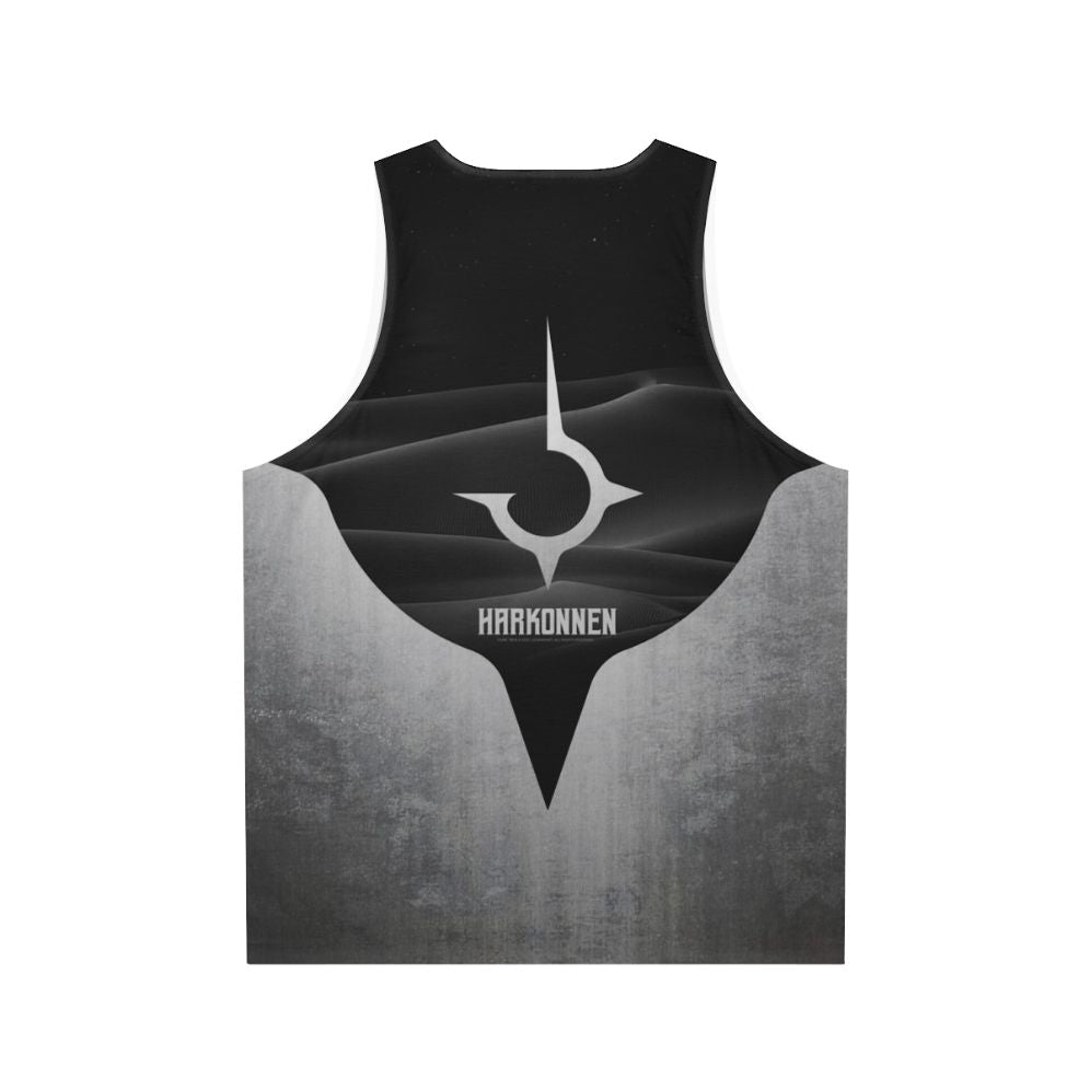 Dune Harkonnen Titanium Unisex Tank Top - Back