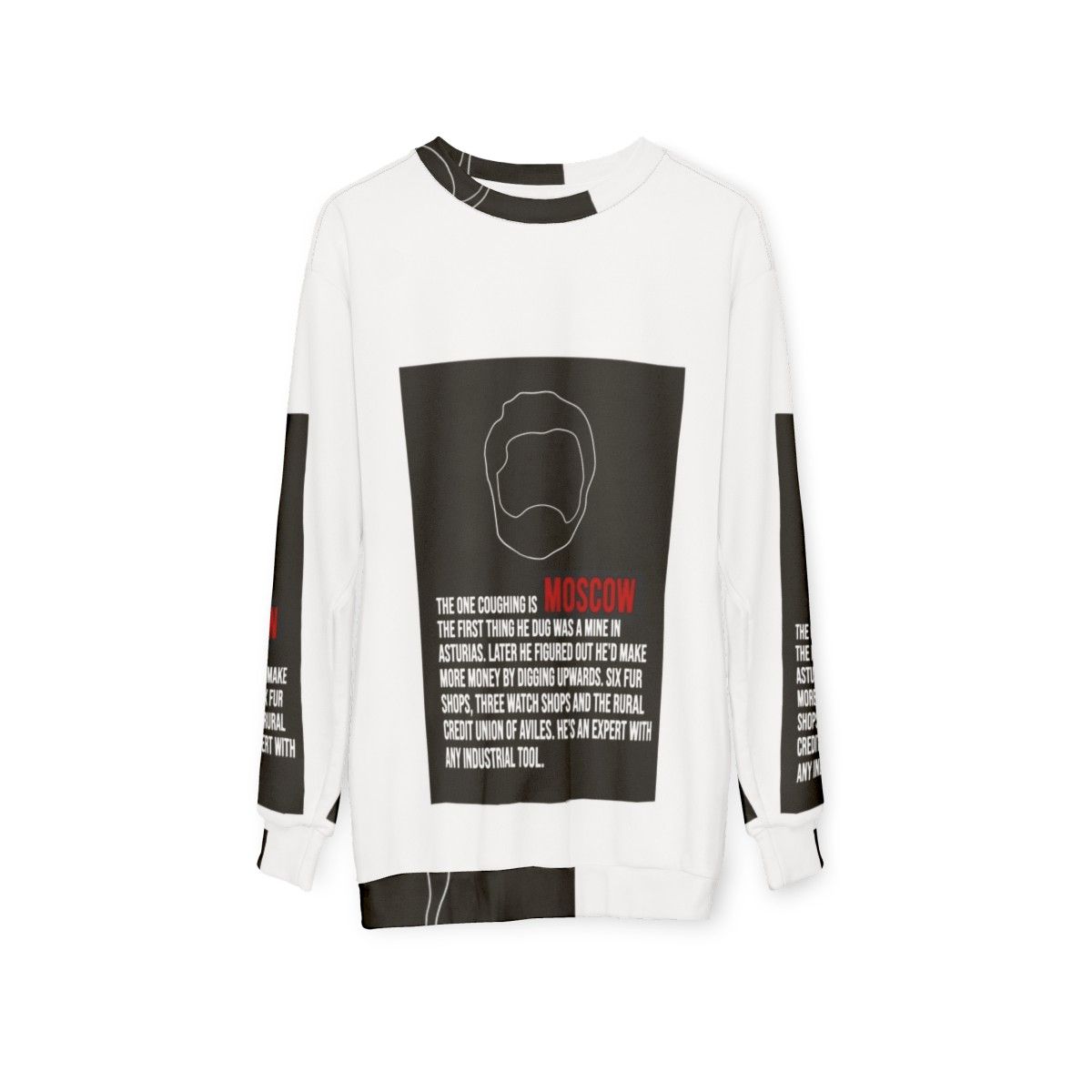 Money Heist Moscow House of Money Sweatshirt - hanging