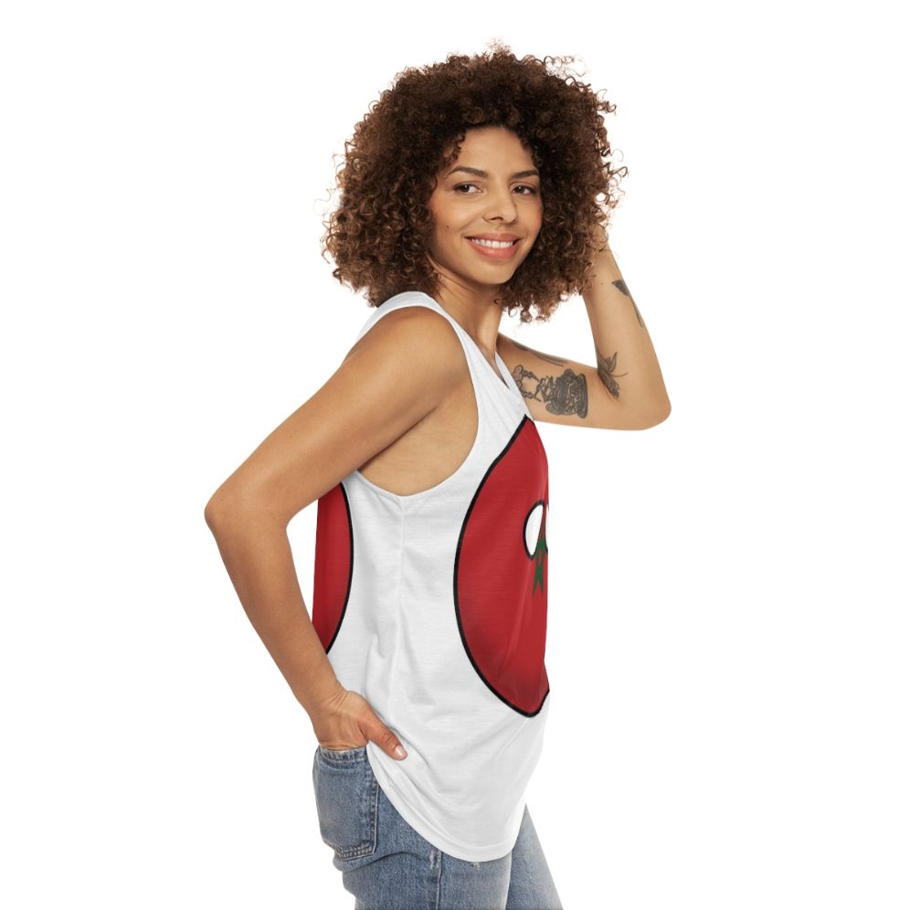 Morocco Countryball Unisex Tank Top - women side