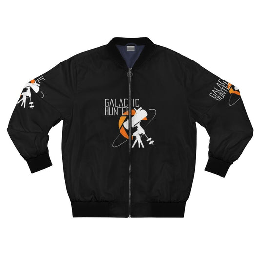 Galactic Hunter Logo Bomber Jacket - Astrophotography Apparel with Cosmic Design