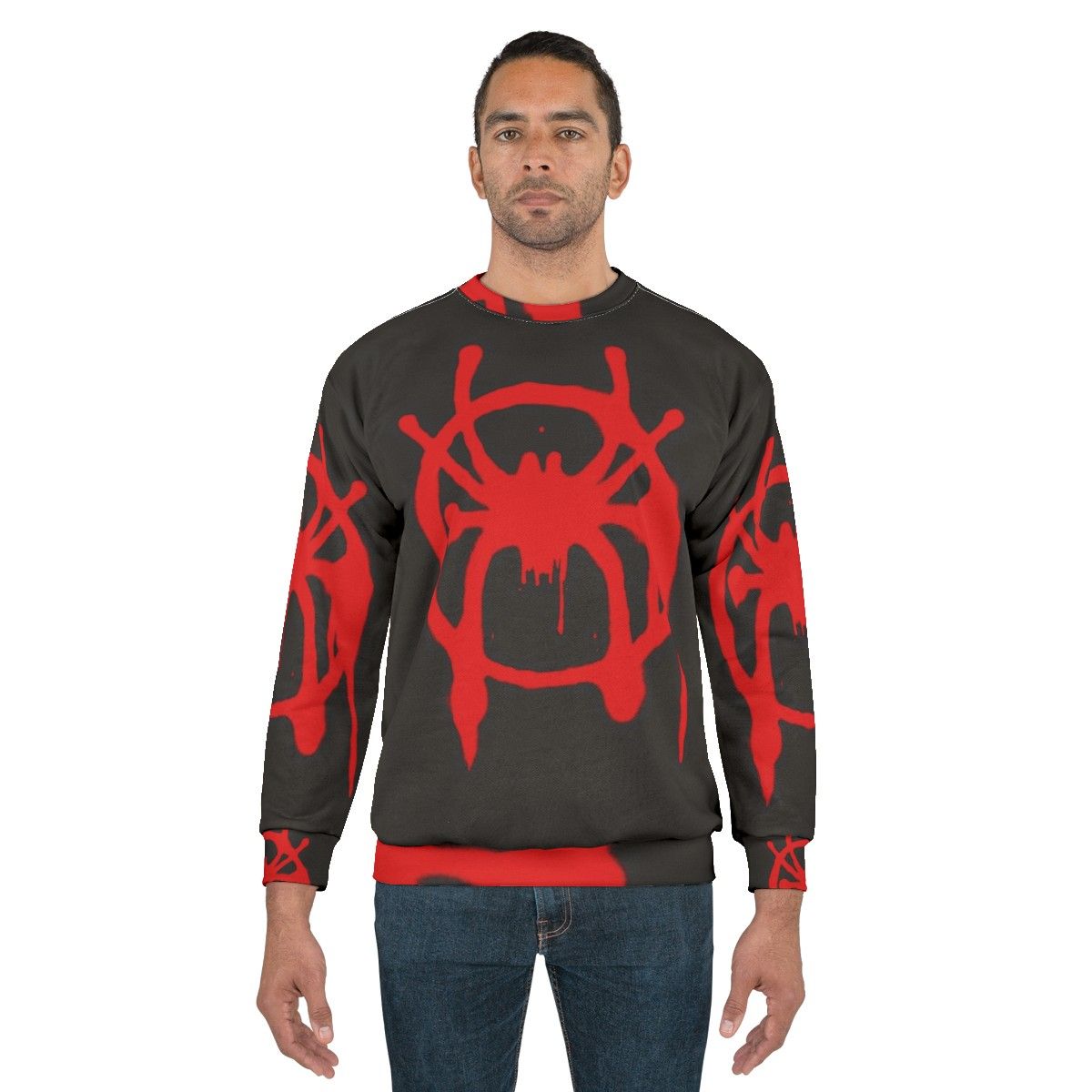 Spider-Verse Sweatshirt with Miles Morales Graphic - men