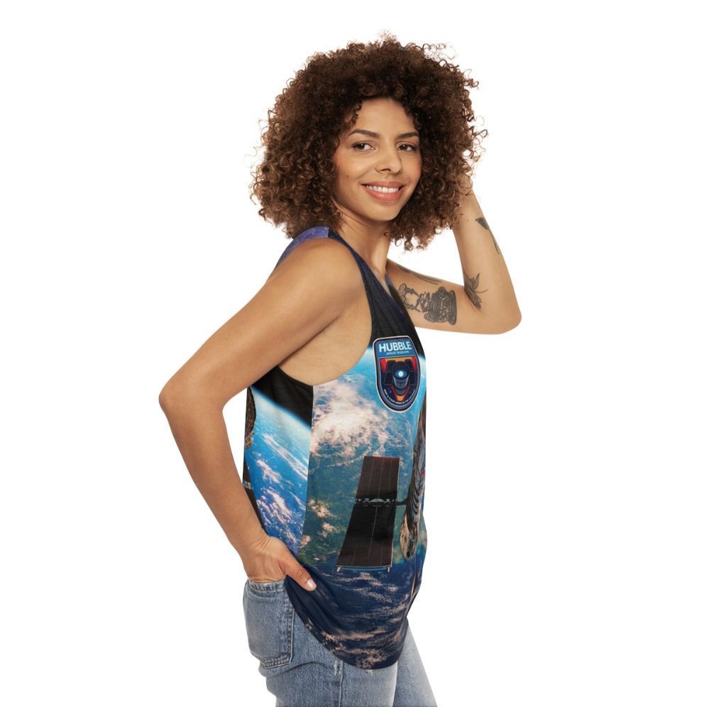 Unisex Hubble Space Telescope Tank Top - women side