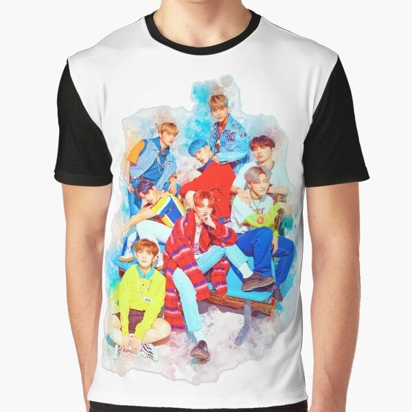 ATEEZ Graphic T-Shirt featuring the K-pop boy band members