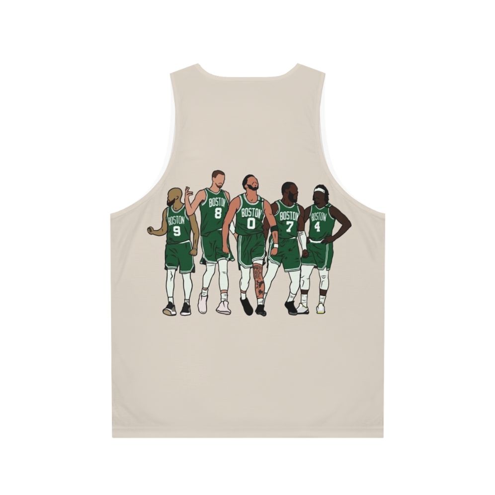 Derrick White Celtics 'Big 4' Unisex Tank Top - Back