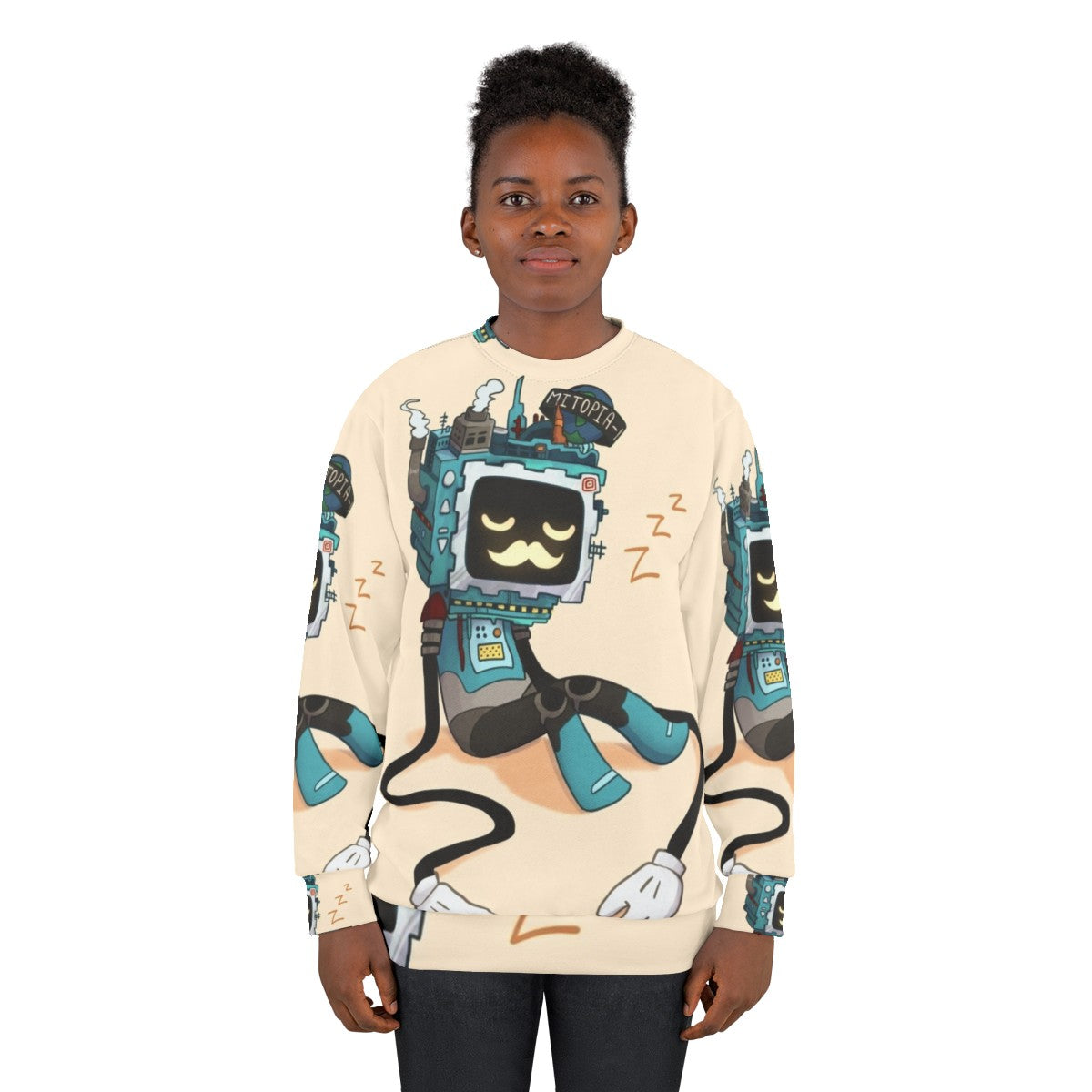 Sleepy Grumbot Hermitcraft Sweatshirt - women