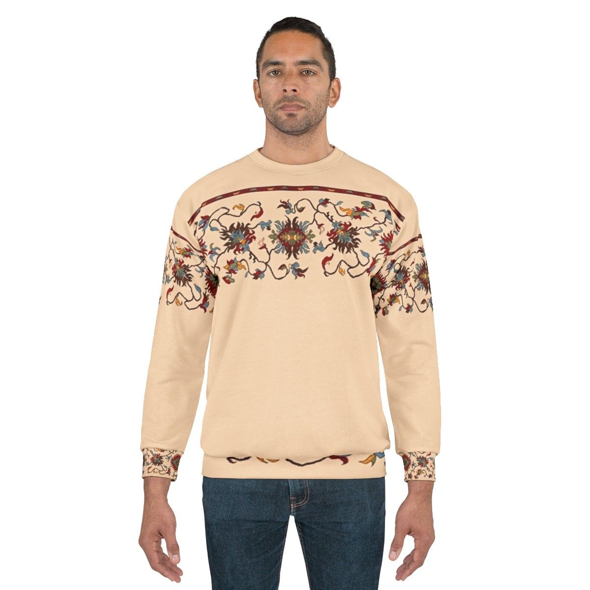 Armenian traditional art design on sweatshirt - men