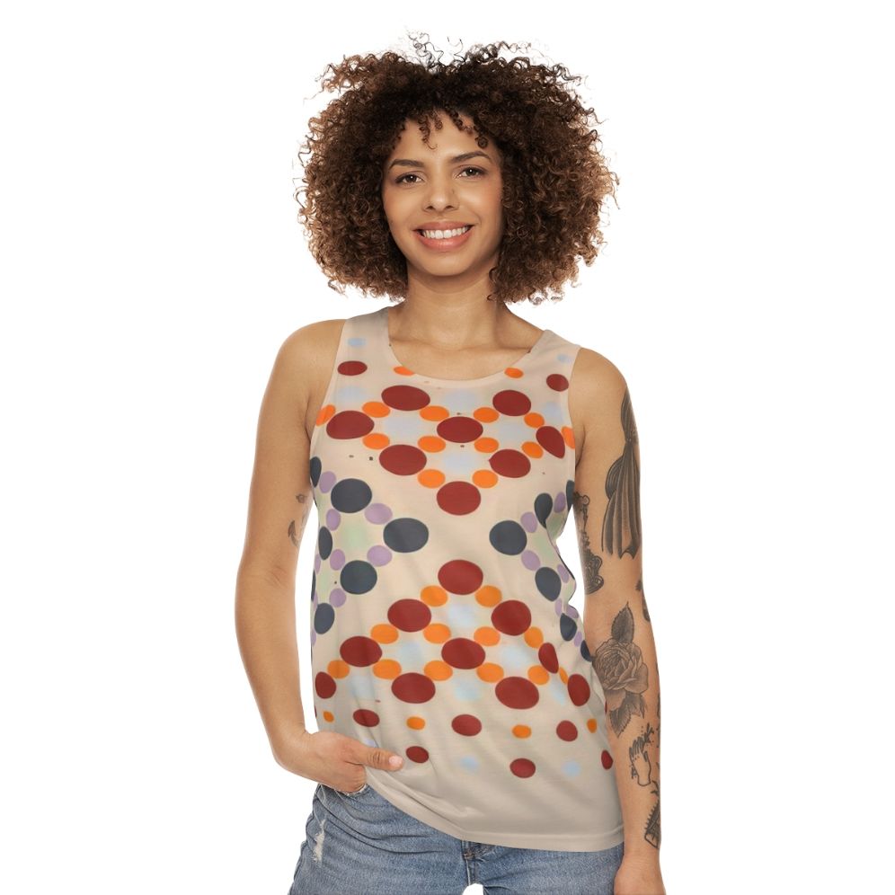 Thomas Downing abstract art geometric unisex tank top - women