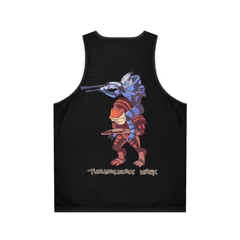 Turianosaurus Wrex Unisex Tank Top - Back