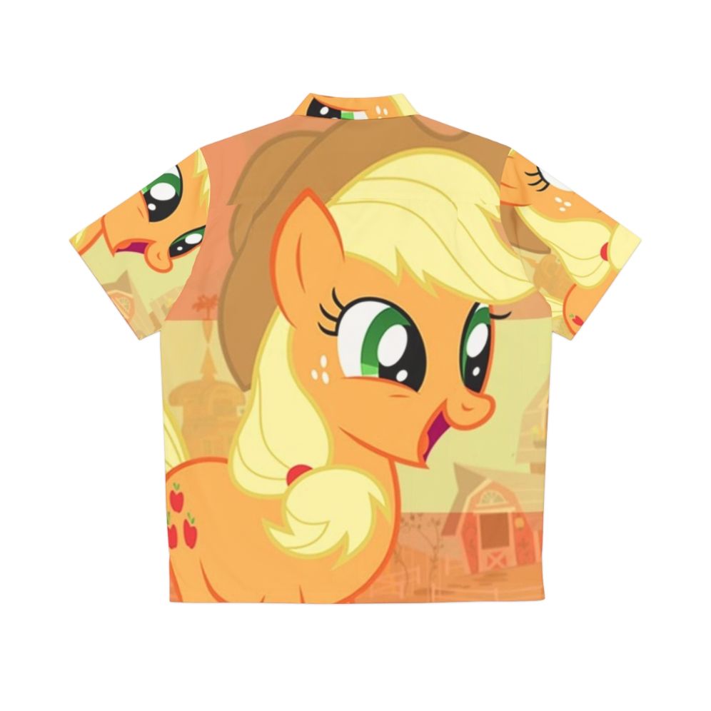 Applejack Hawaiian Shirt - Anime Pony Tropical Shirt - Back