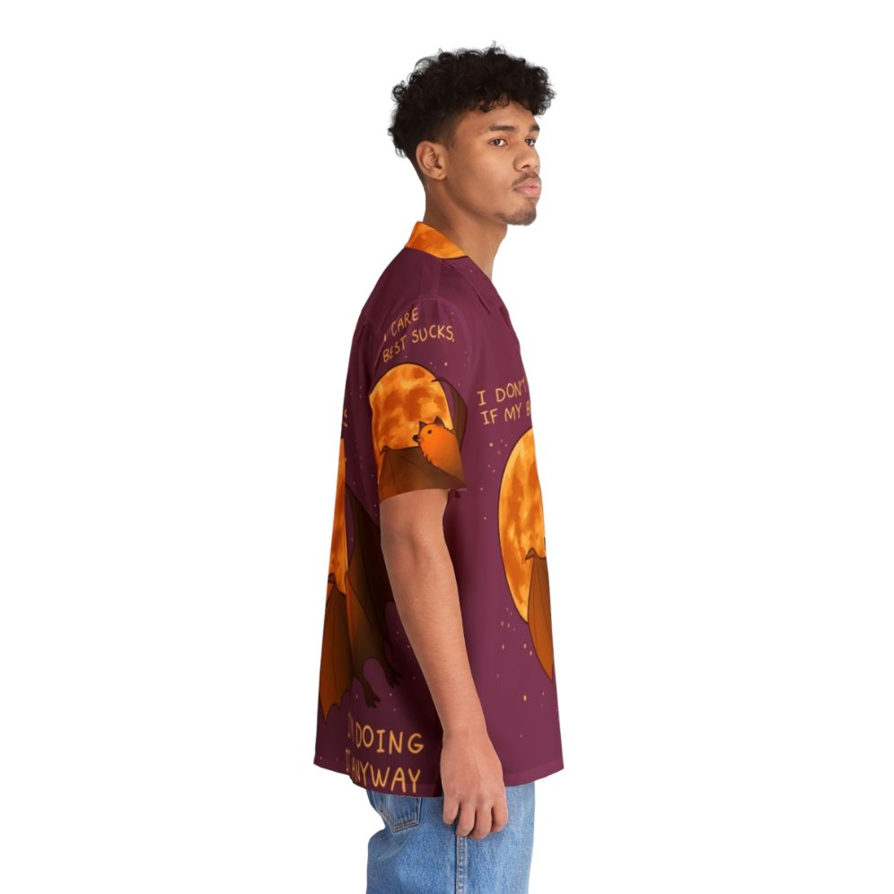 Flying Fox Bat Hawaiian Shirt for Mental Health and Positive Mindset - People Pight