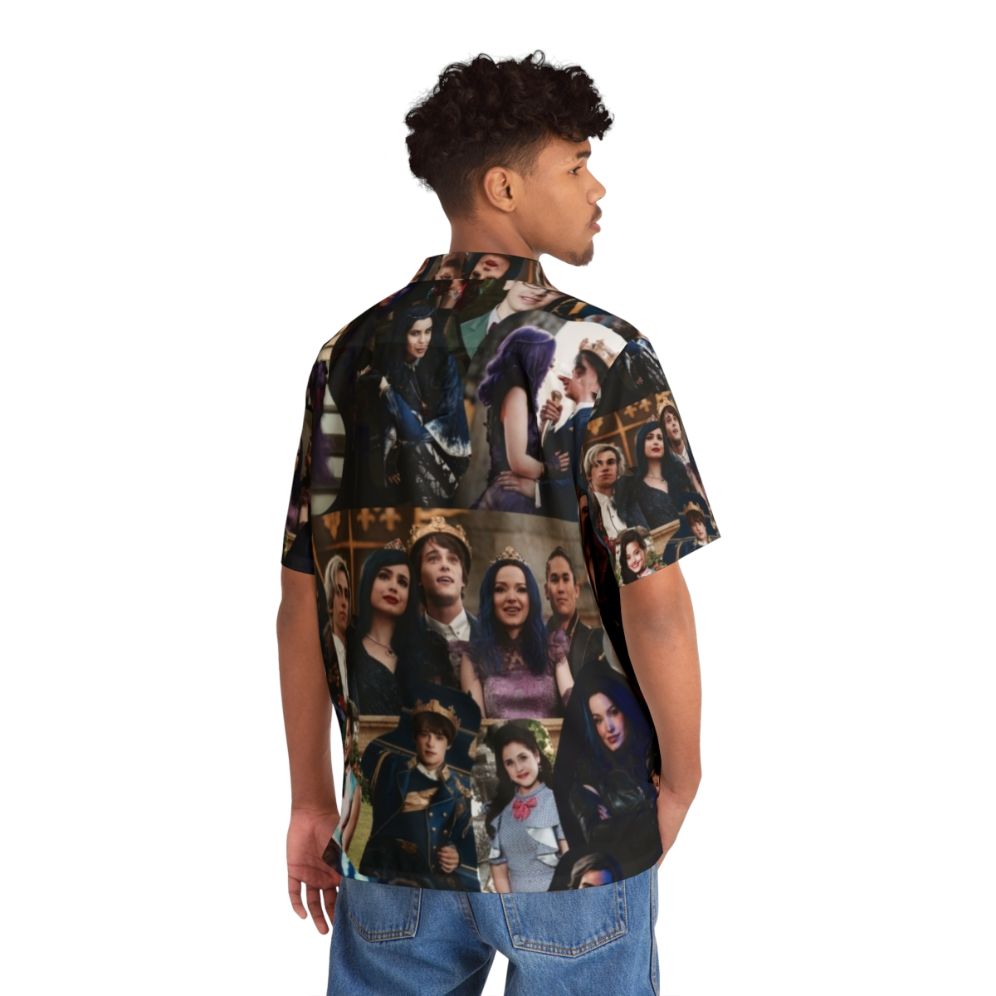 Disney Descendants Collage Hawaiian Shirt - People Back