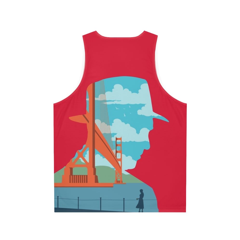 Vertigo movie inspired minimalist unisex tank top - Back