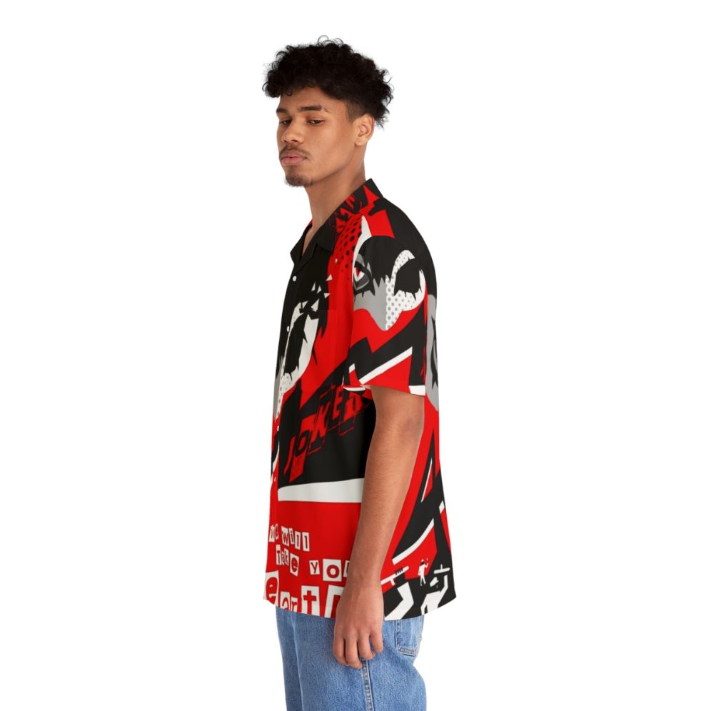 Persona 5 Joker "Take Your Heart" Hawaiian Shirt - People Left