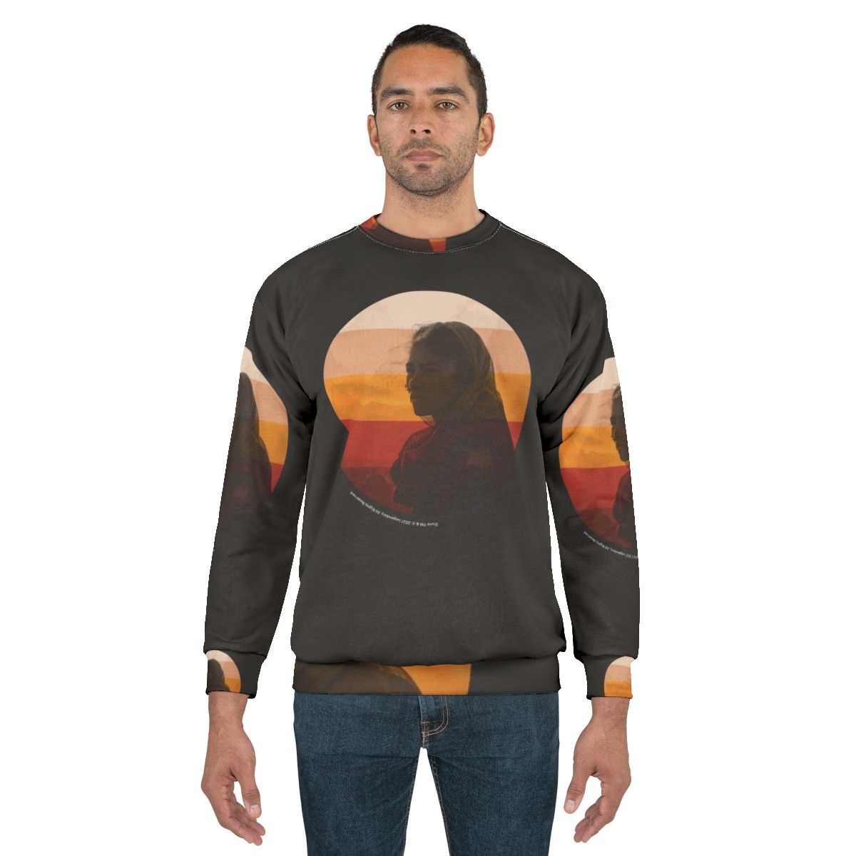 Dune 2020 Inkpress Artwork Sweatshirt featuring Dune movie imagery - men