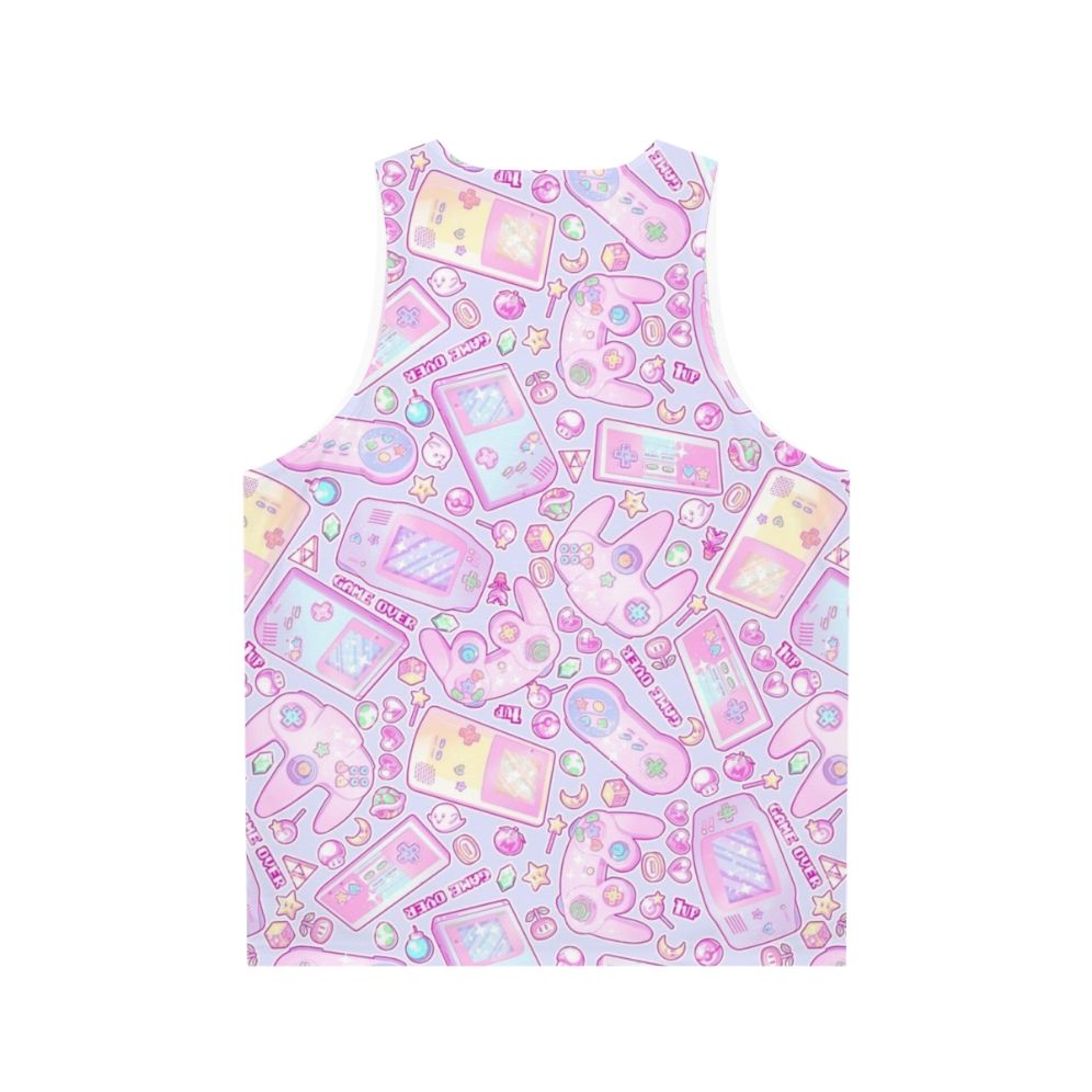 Retro nintendo gaming pastel aesthetic tank top - Back