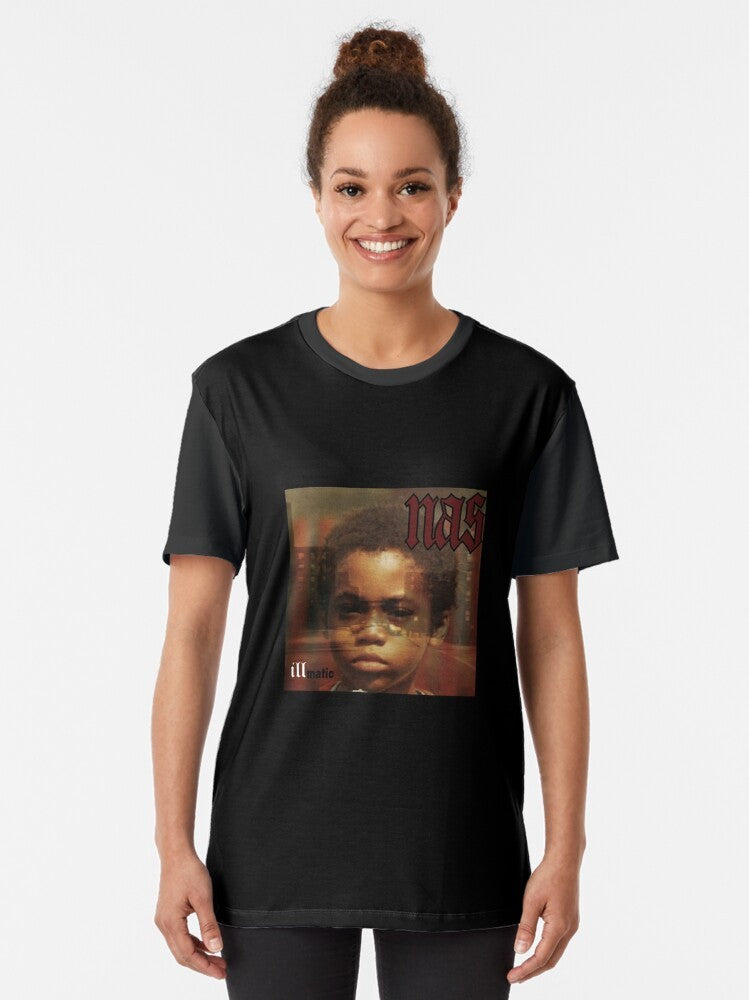 Nas Illmatic Album Cover Classic Graphic T-Shirt - Women