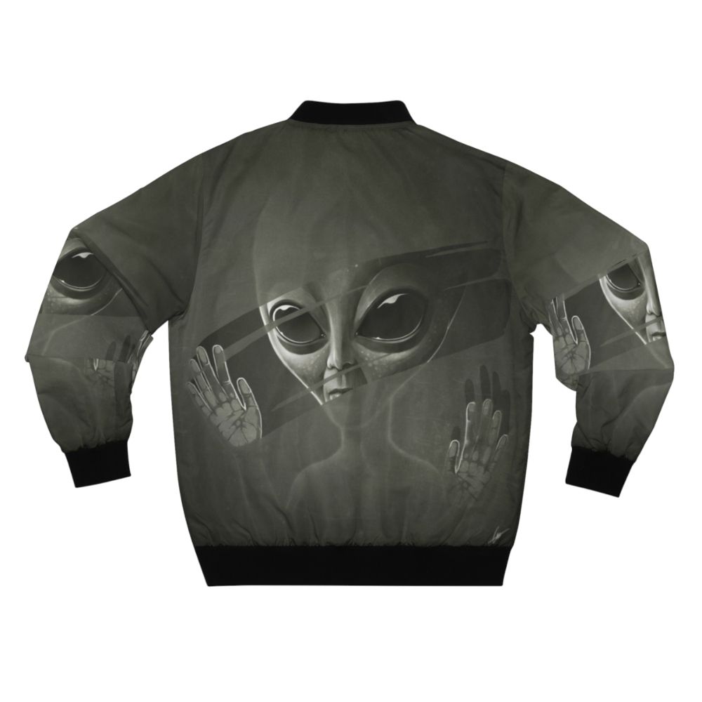 Intergalactic Alien Bomber Jacket with Sci-Fi Inspired Design - Back