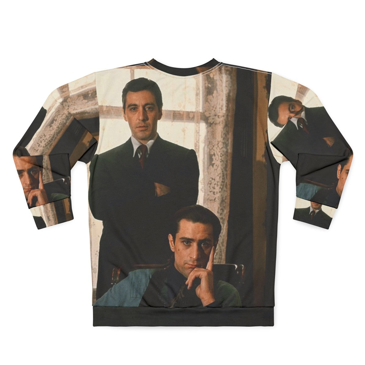 "The Godfather" Al Pacino and Robert De Niro Sweatshirt - Back