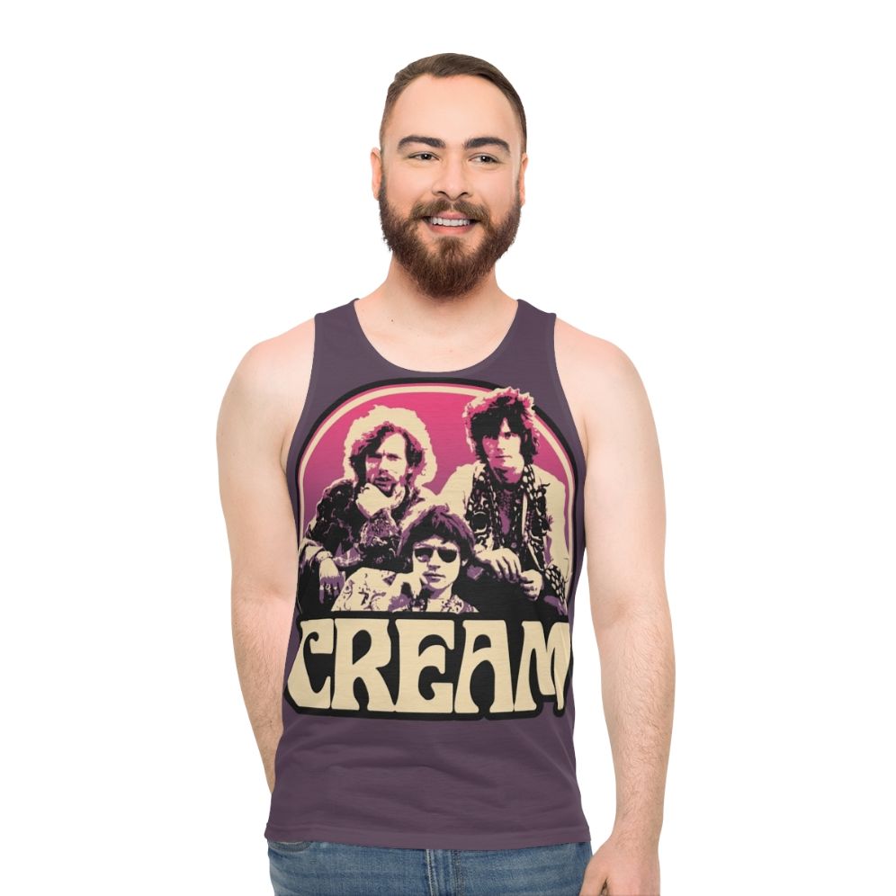 Retro 60s inspired unisex music tank top - men