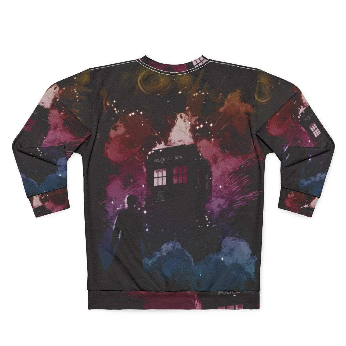 14th Doctor Sweatshirt with TARDIS and Sonic Screwdriver - Back