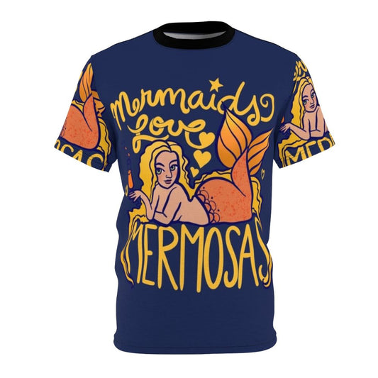 Mermaid Mimosa T-shirt with a playful design featuring mermaids and mimosas, a fun and whimsical choice for animal lovers.