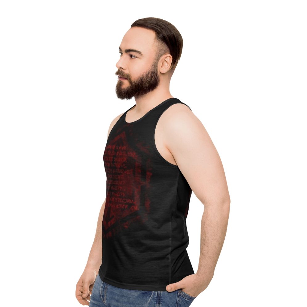 Sith Code Unisex Tank Top - men side