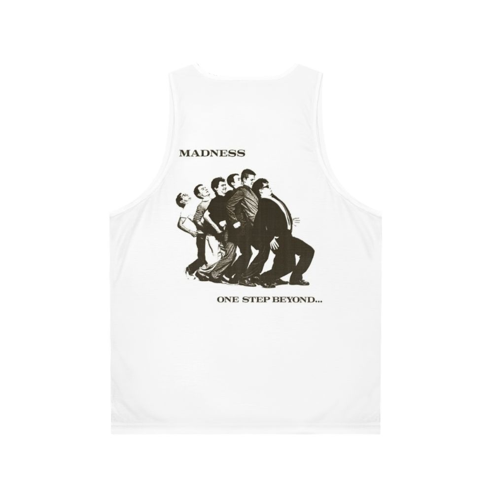 Madness band unisex tank top with vintage design - Back