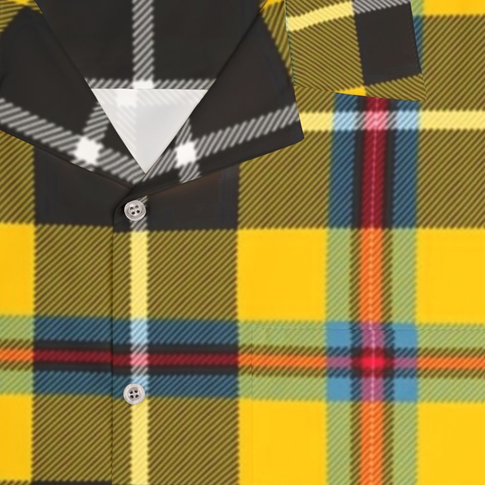 Cornish Tartan Hawaiian Shirt - Detail